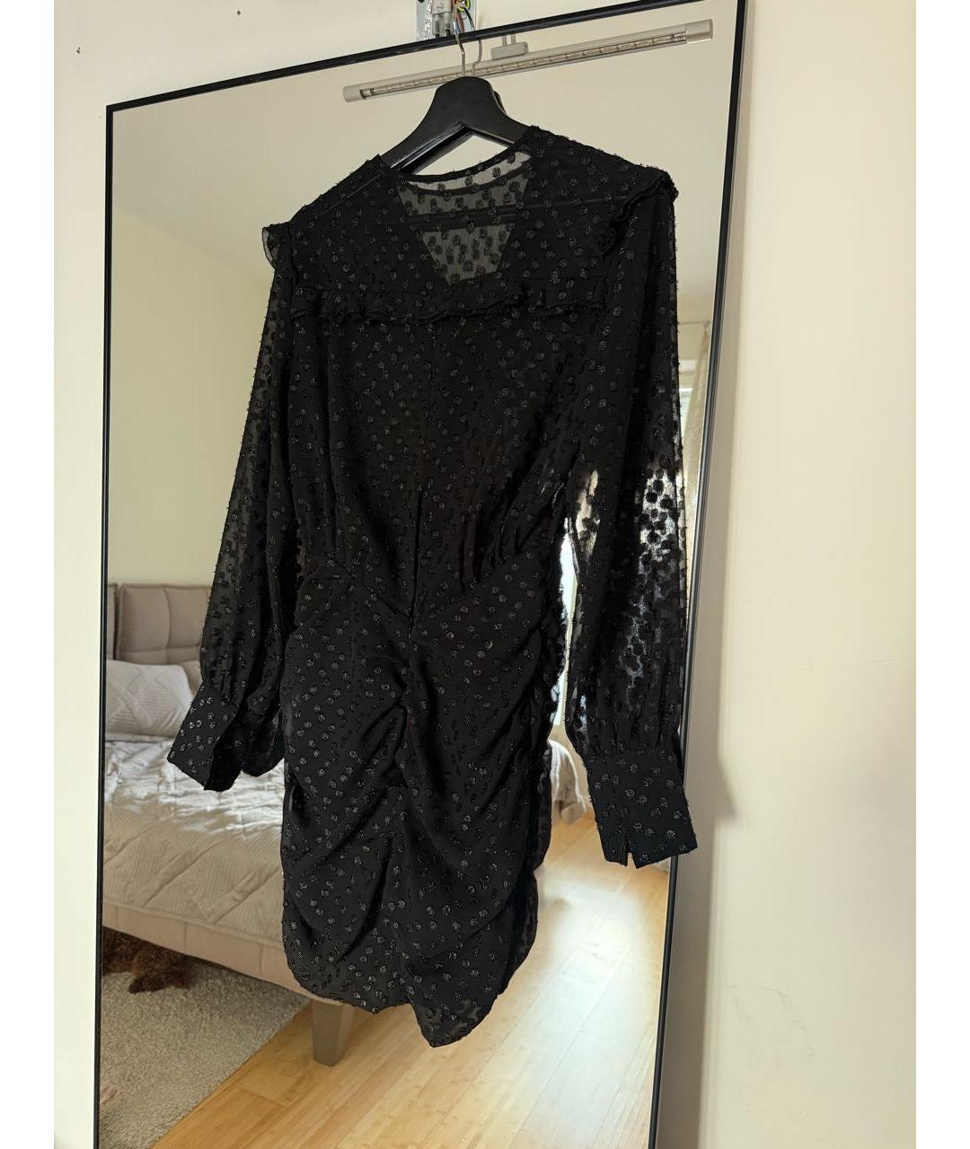 ISABEL MARANT Черное полиэстеровое коктейльное платье, фото 5