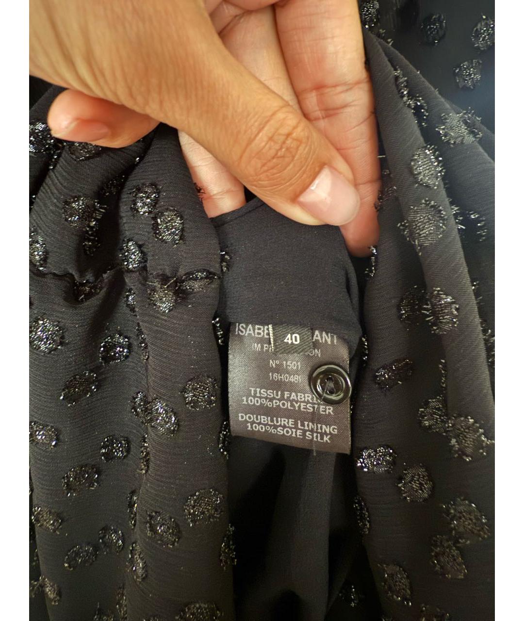 ISABEL MARANT Черное полиэстеровое коктейльное платье, фото 4