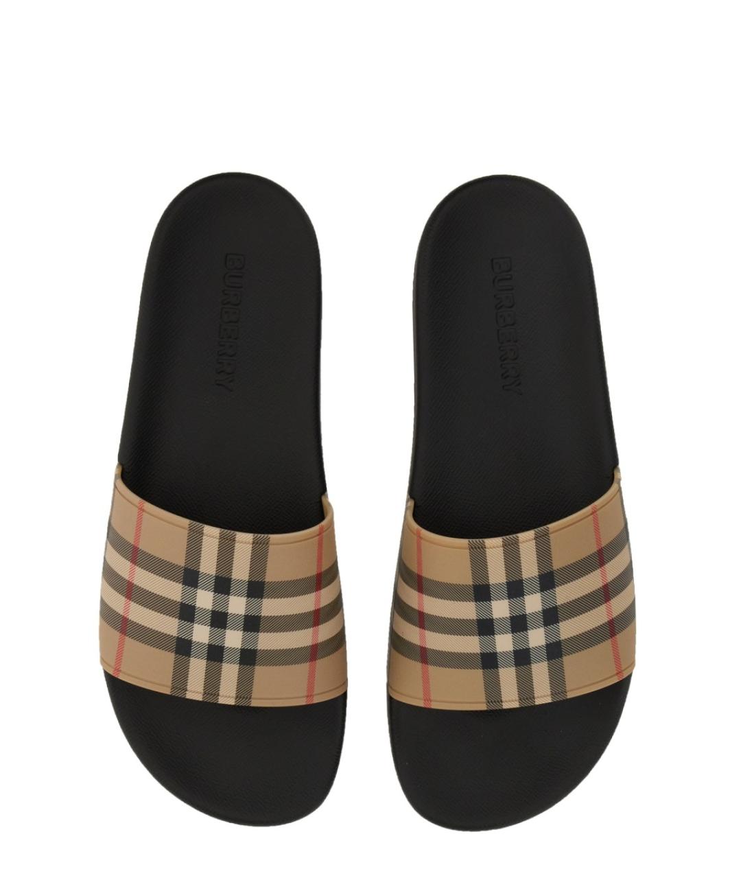 BURBERRY Мульти шлепанцы, фото 4