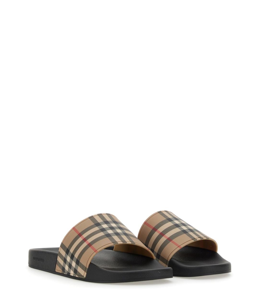 BURBERRY Мульти шлепанцы, фото 2