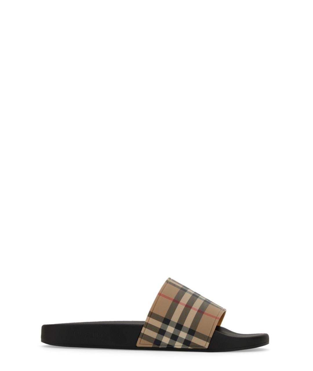 BURBERRY Мульти шлепанцы, фото 1