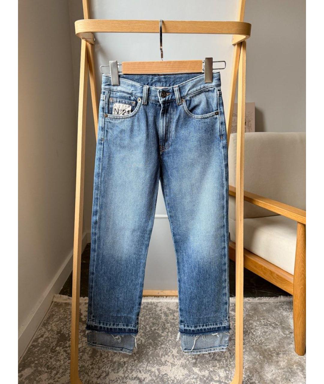 NO. 21 Синие деним детские джинсы, фото 5