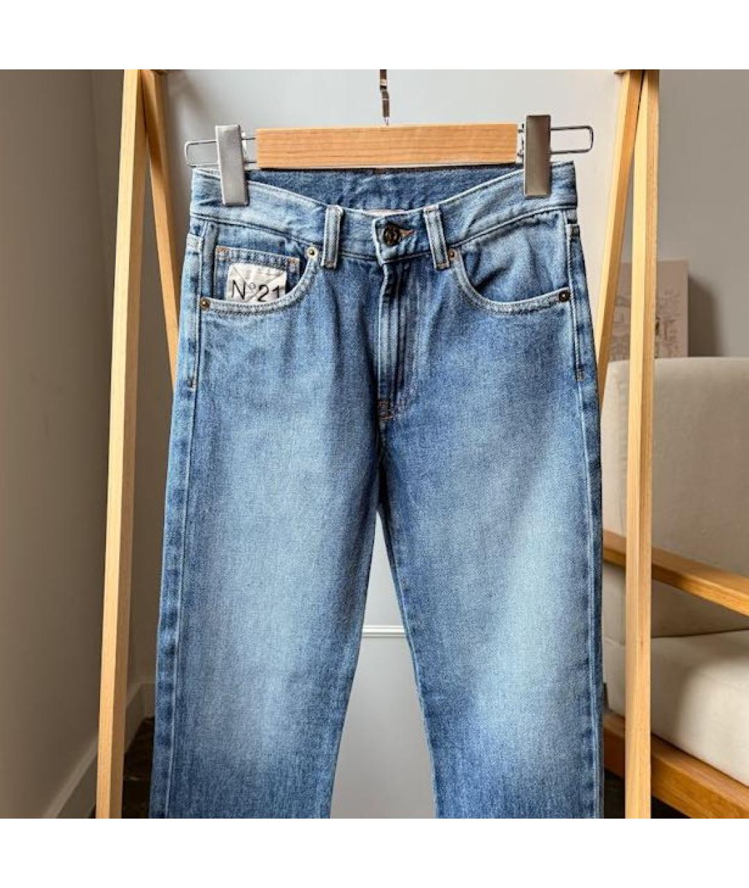 NO. 21 Синие деним детские джинсы, фото 3