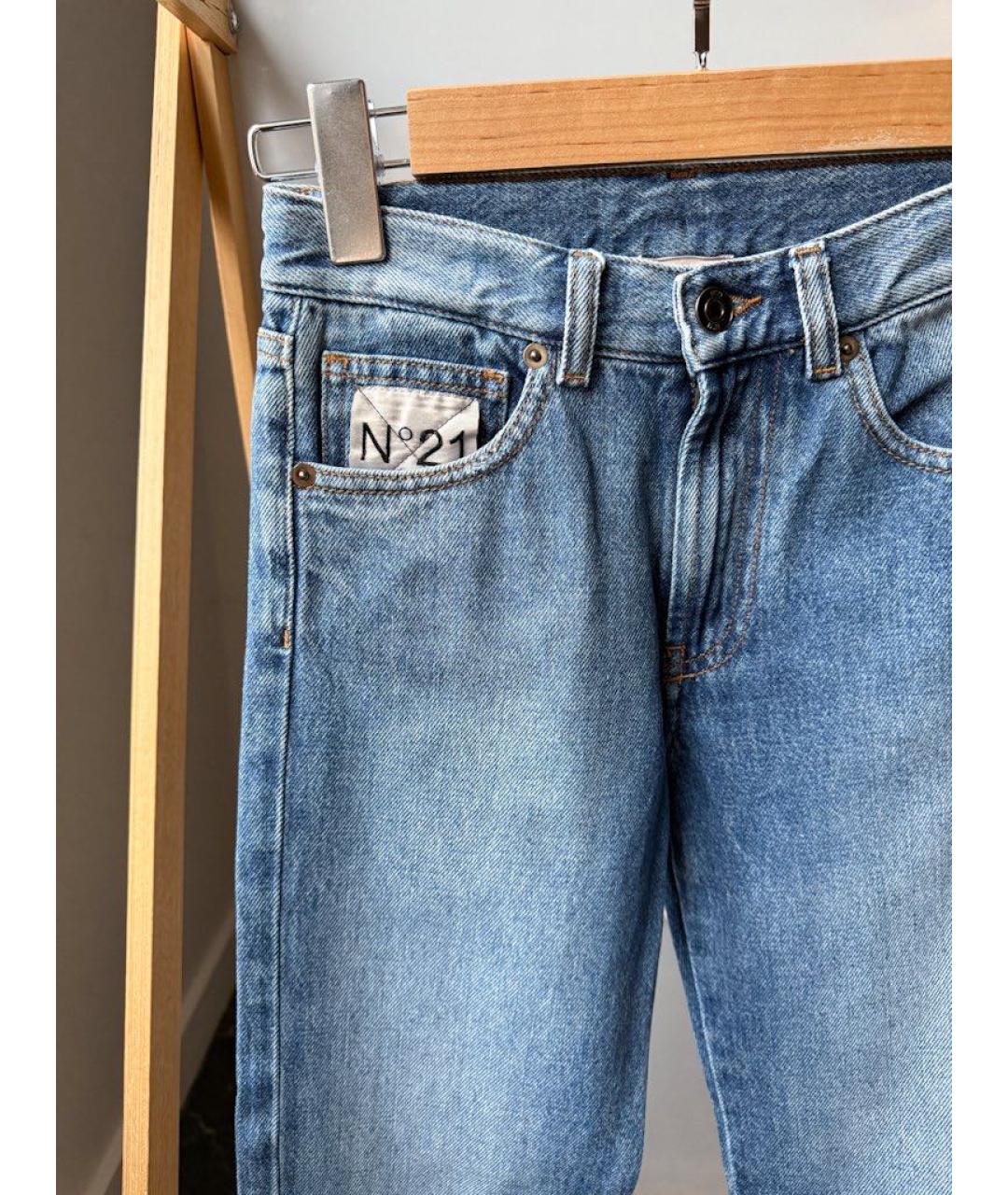 NO. 21 Синие деним детские джинсы, фото 4