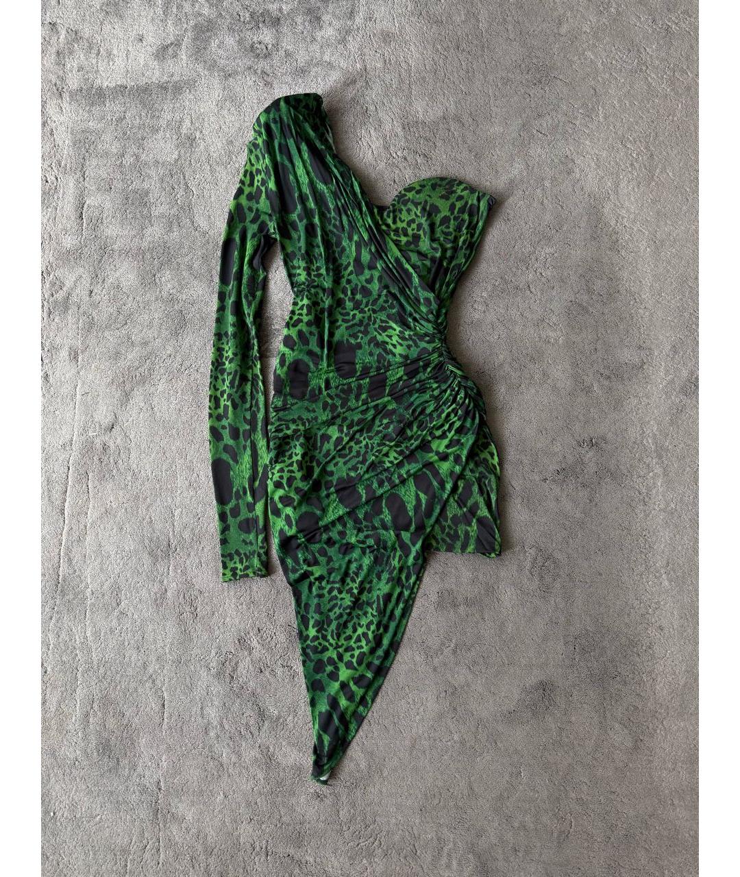 ALEXANDRE VAUTHIER Зеленые полиэстеровое коктейльное платье, фото 5