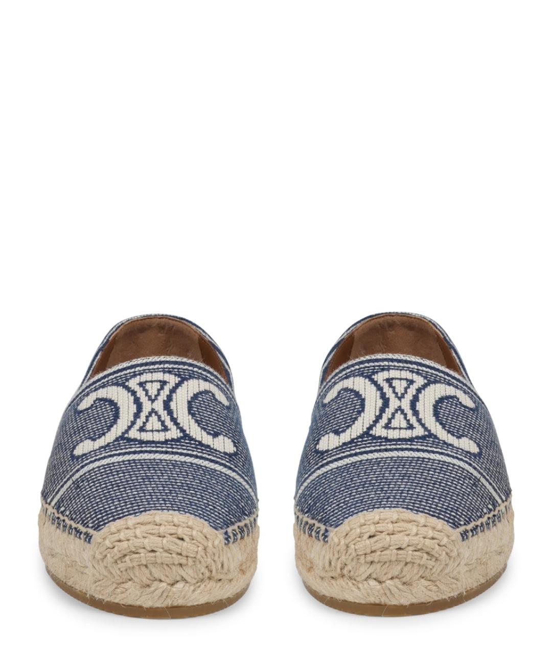 CELINE Синие текстильные эспадрильи, фото 3