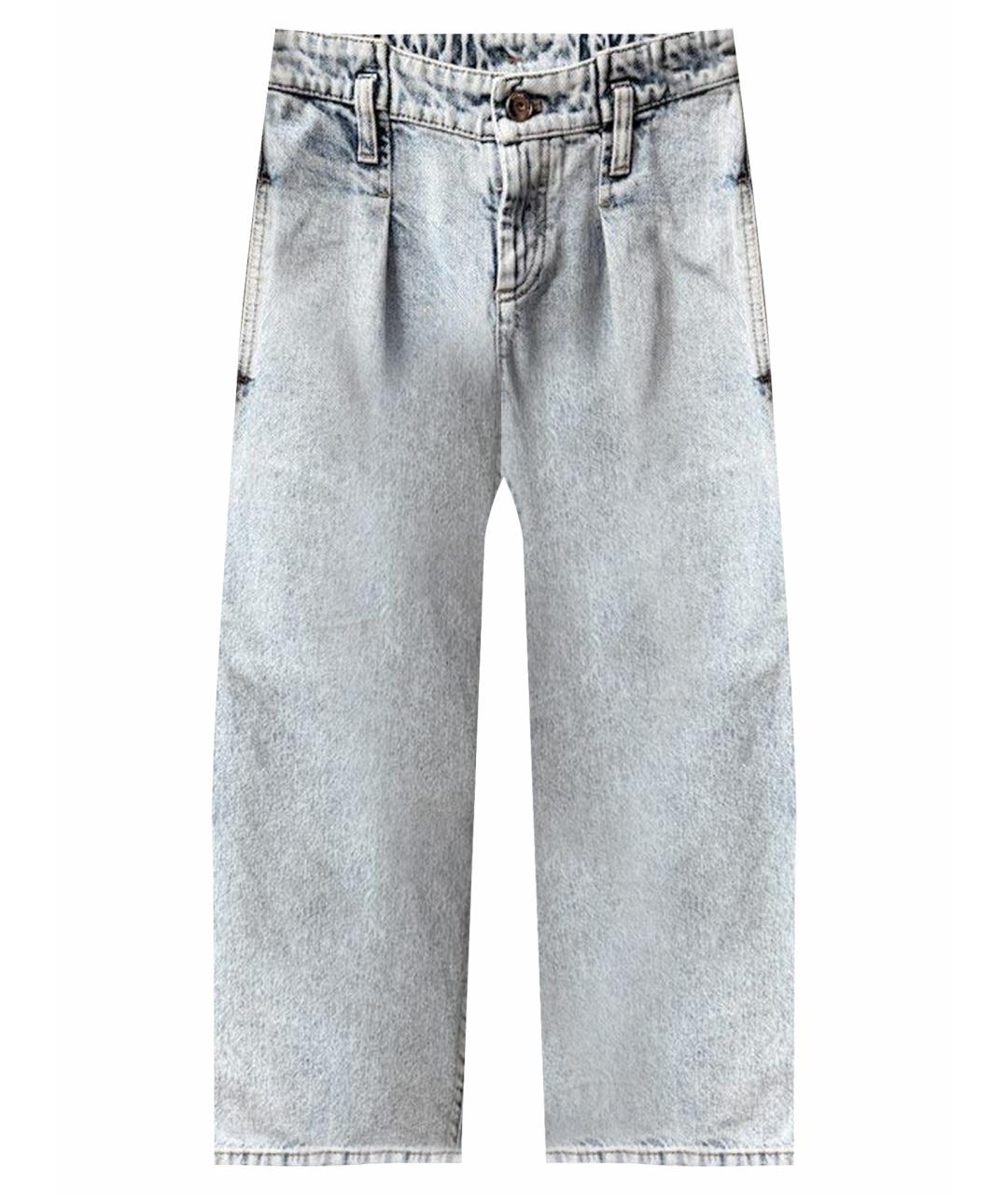BRUNELLO CUCINELLI Голубые деним детские джинсы, фото 1