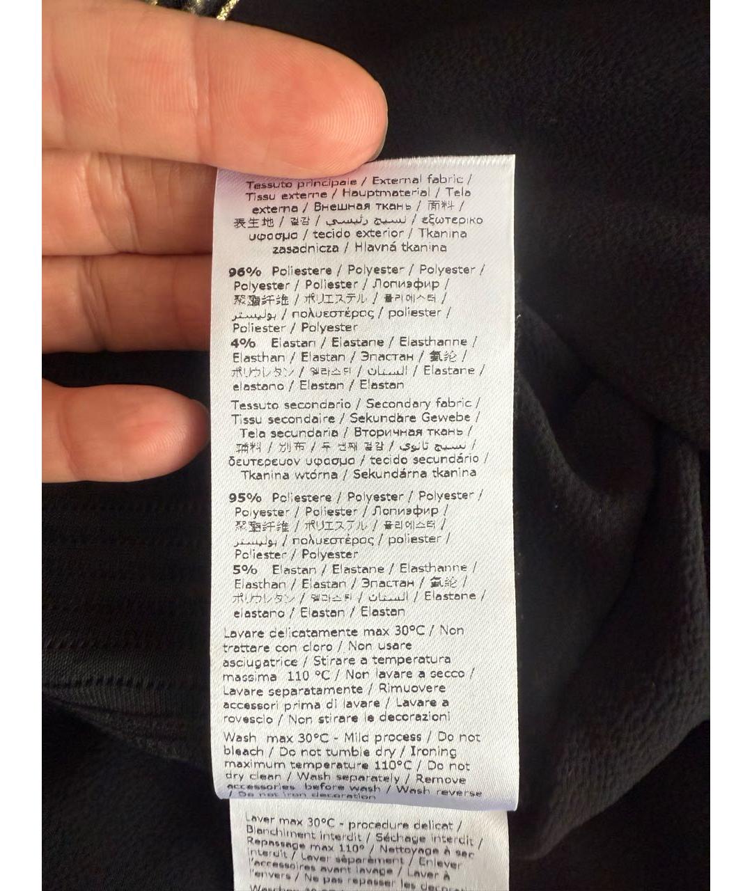 LIU JO Черное полиэстеровое вечернее платье, фото 6