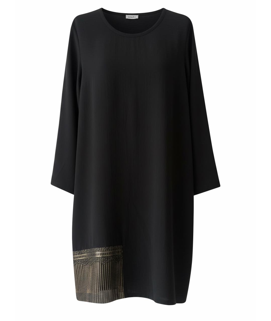 LIU JO Черное полиэстеровое вечернее платье, фото 1