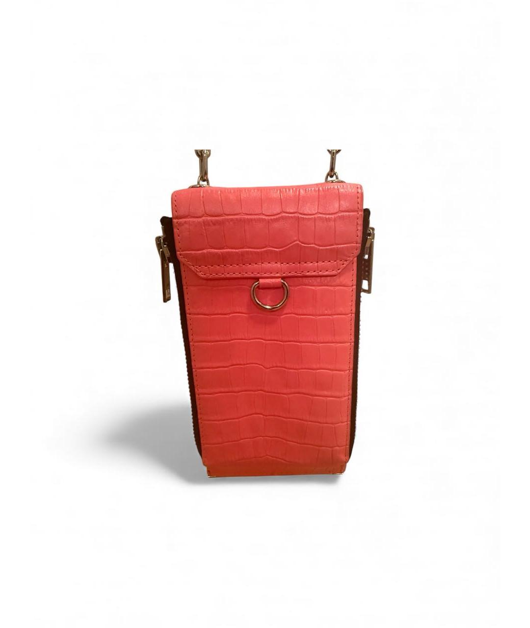 ALEXANDER WANG Коралловый кошелек из экзотической кожи, фото 3