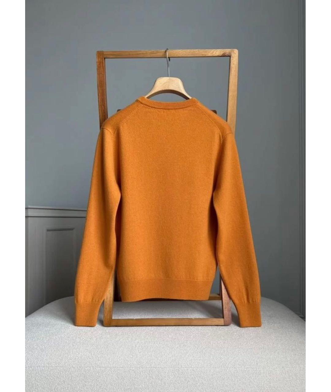 12 STOREEZ Оранжевый шерстяной джемпер / свитер, фото 3