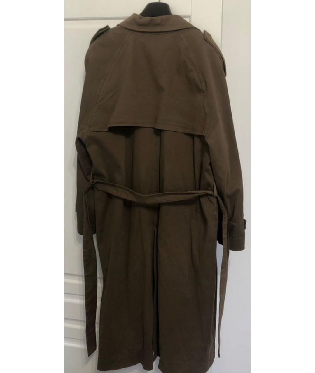 American vintage Хаки хлопковый тренч / плащ, фото 2