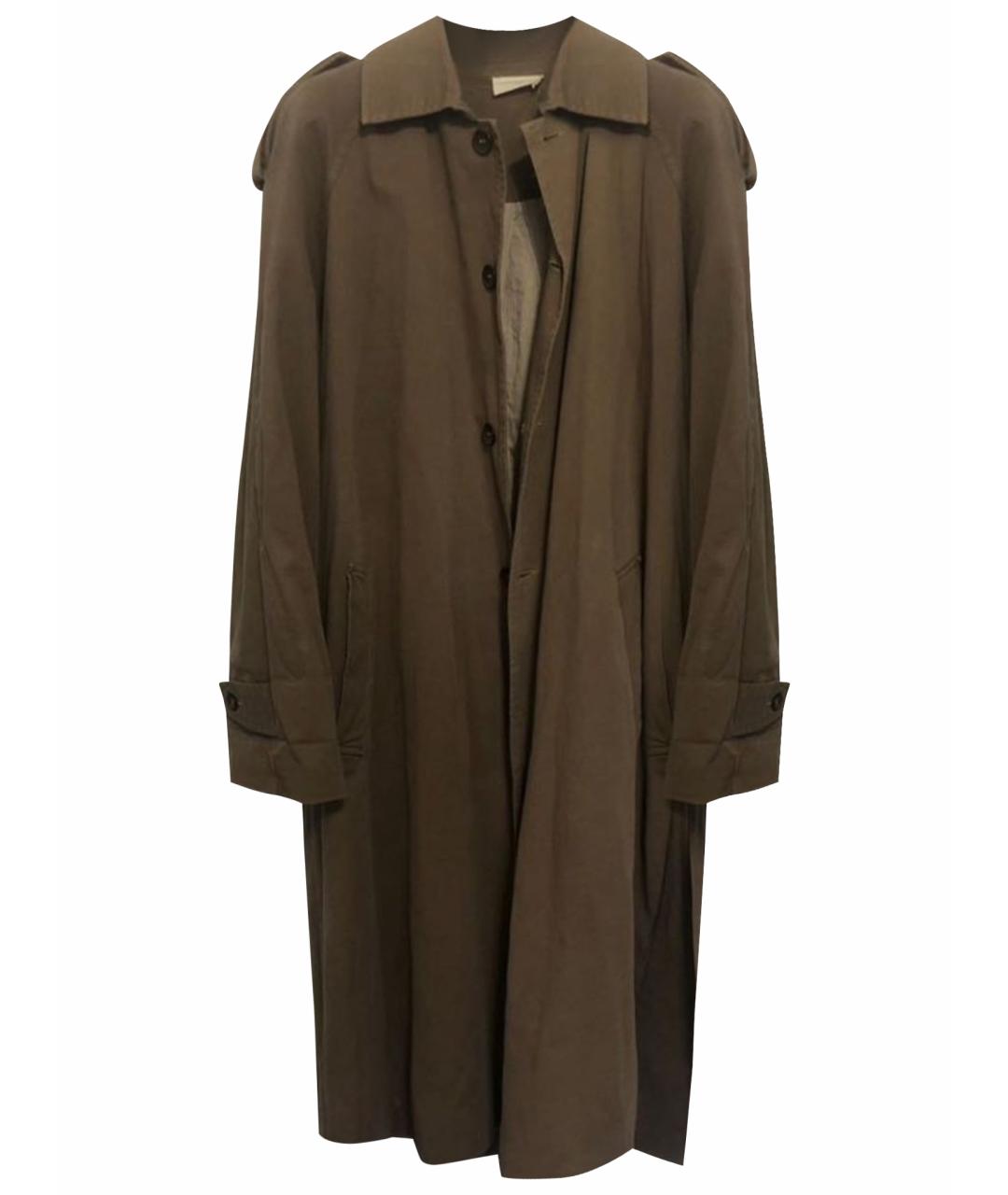 American vintage Хаки хлопковый тренч / плащ, фото 1