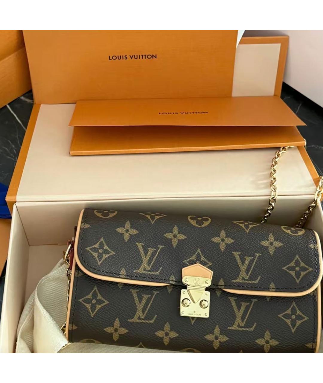 LOUIS VUITTON Коричневая сумка через плечо, фото 2