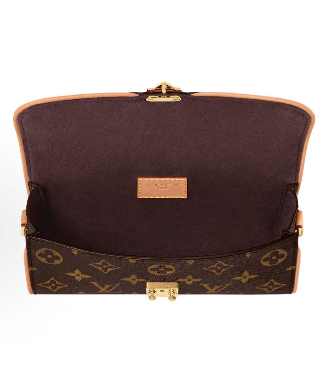 LOUIS VUITTON Коричневая сумка через плечо, фото 4