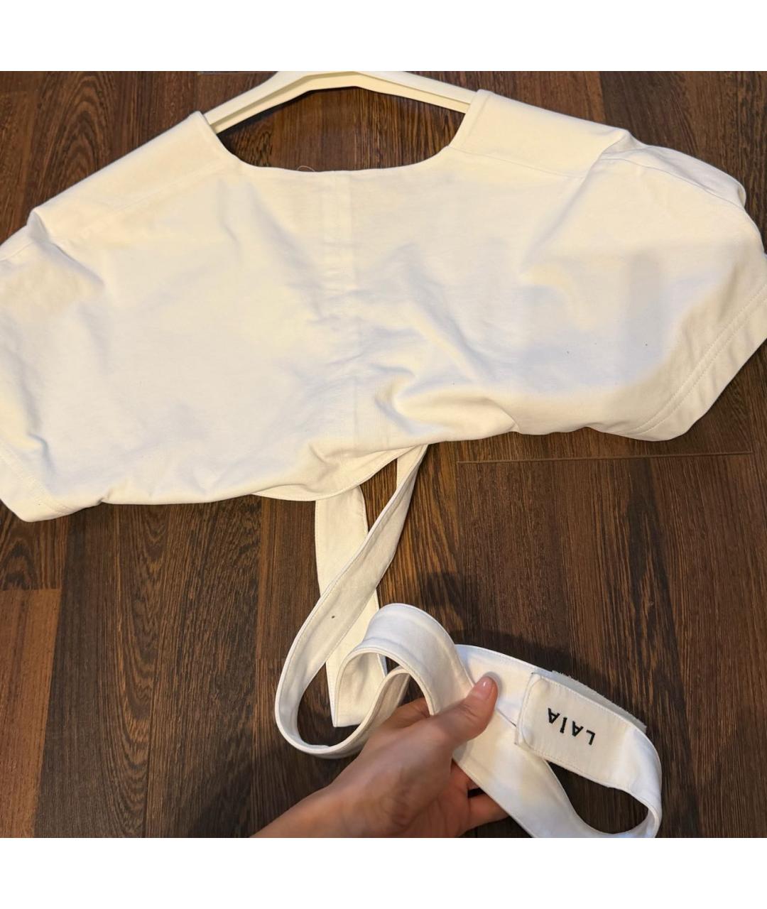 ALAIA Белая хлопковая майка, фото 4