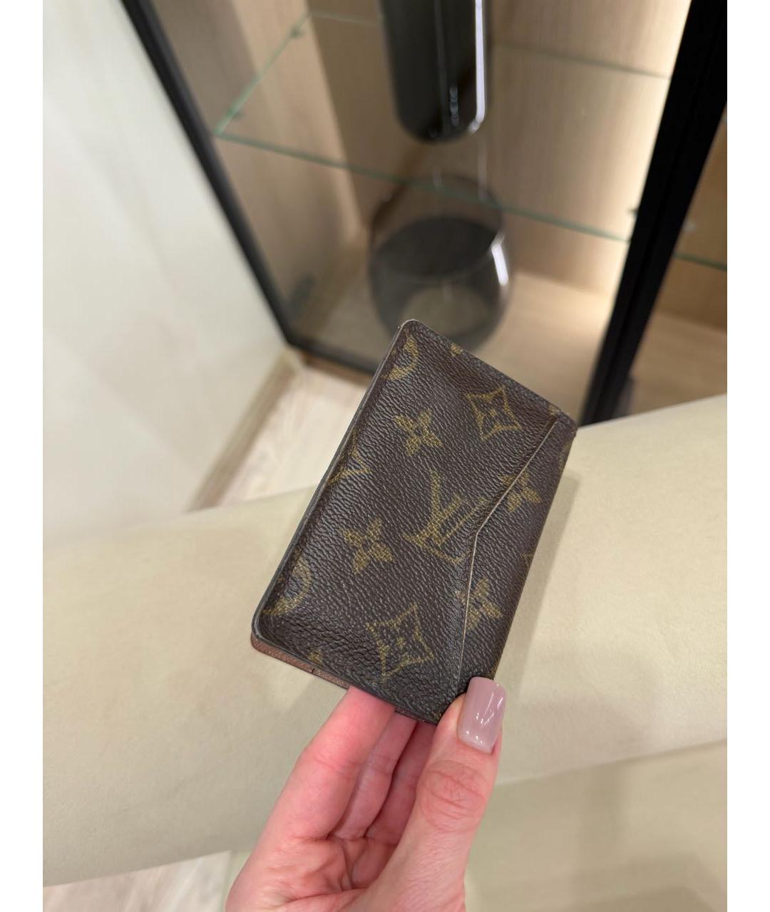 LOUIS VUITTON Коричневый кардхолдер, фото 2