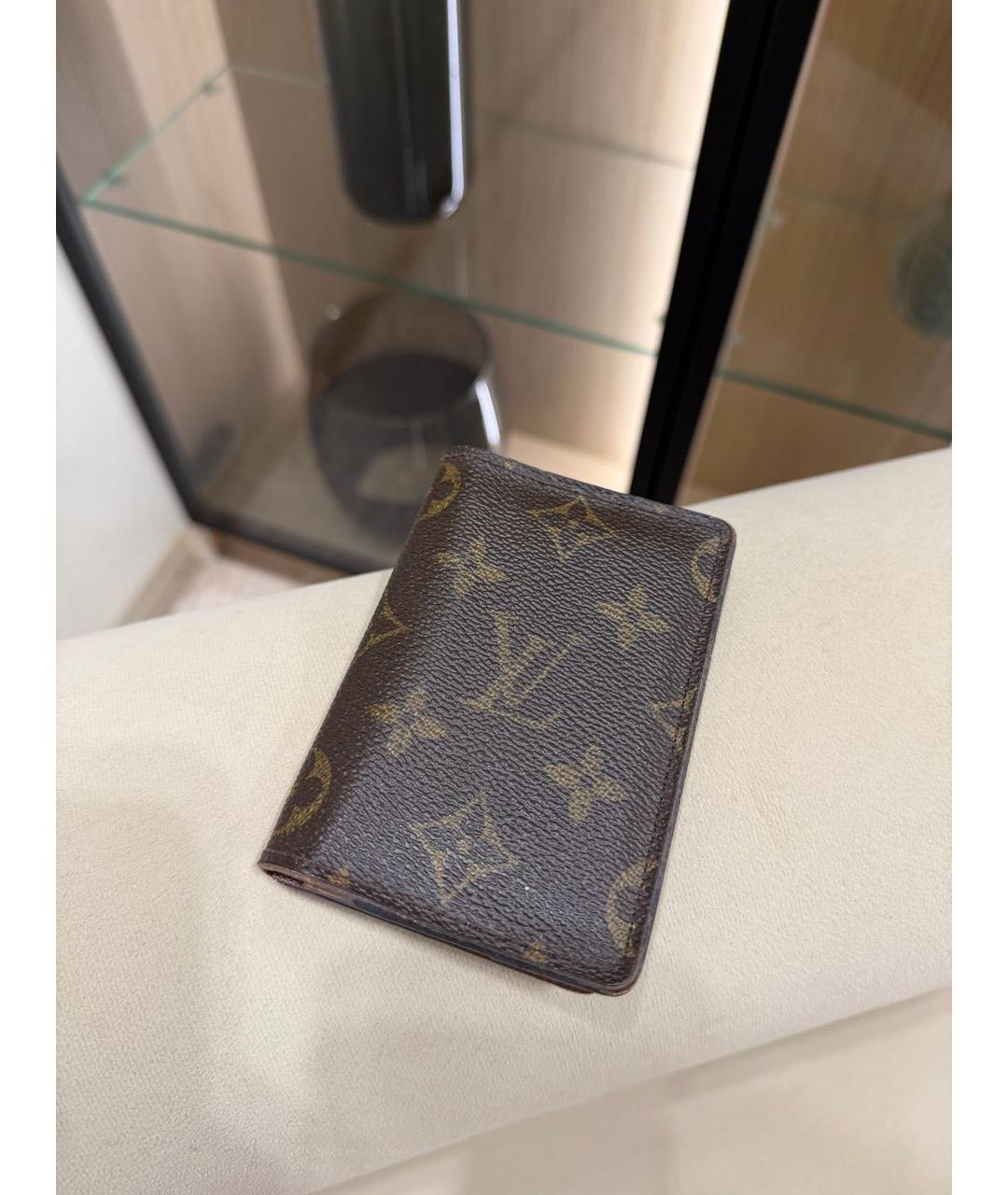 LOUIS VUITTON Коричневый кардхолдер, фото 8