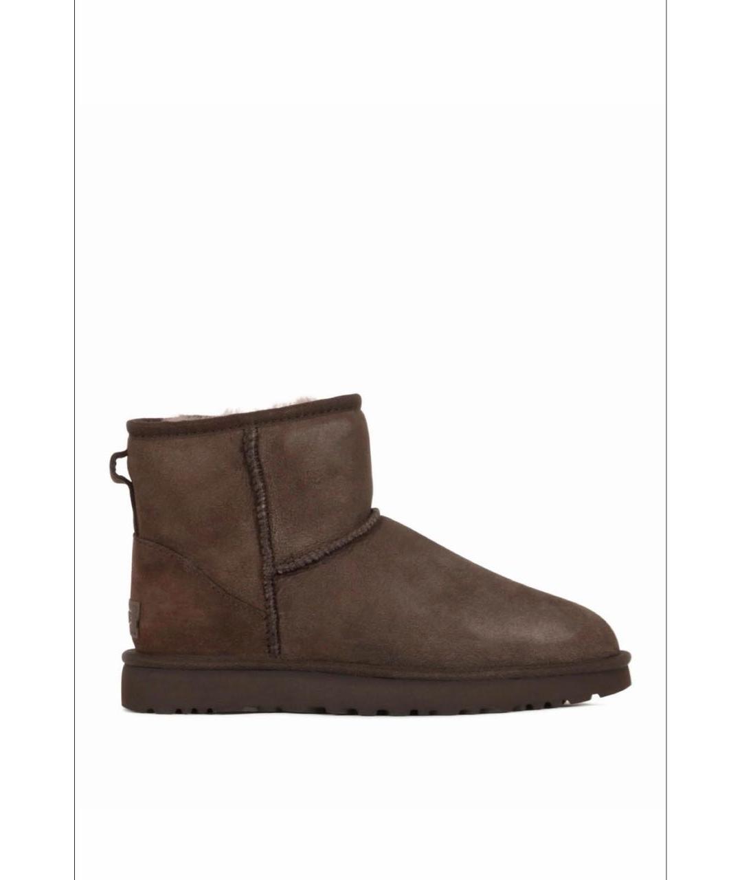 UGG AUSTRALIA Коричневые замшевые ботинки, фото 6