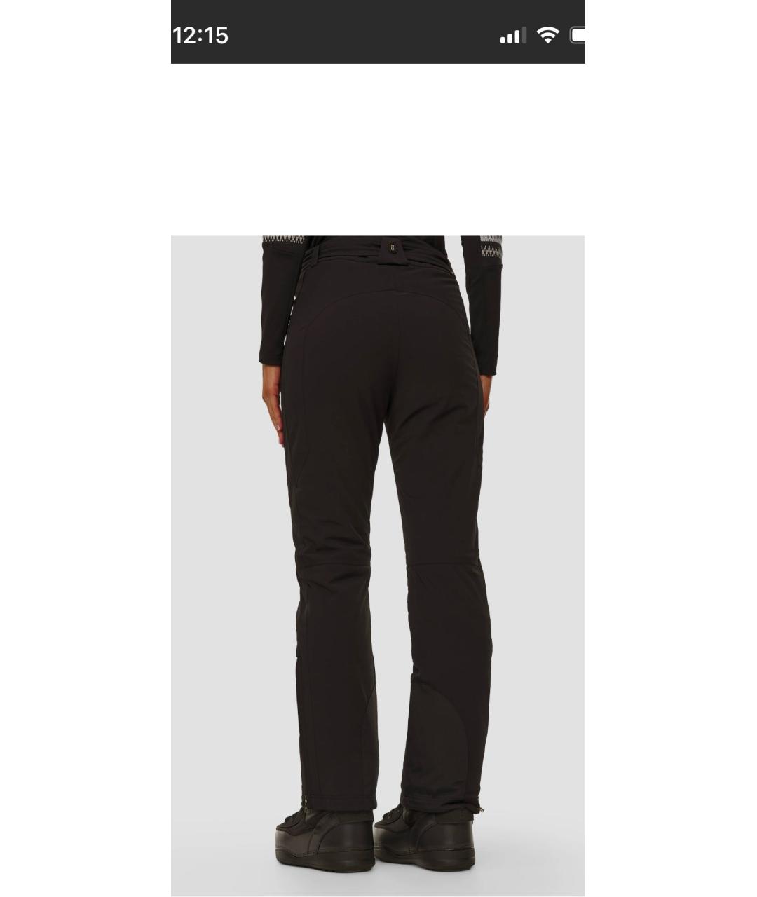 BOGNER Черные полиамидовые спортивные брюки и шорты, фото 2