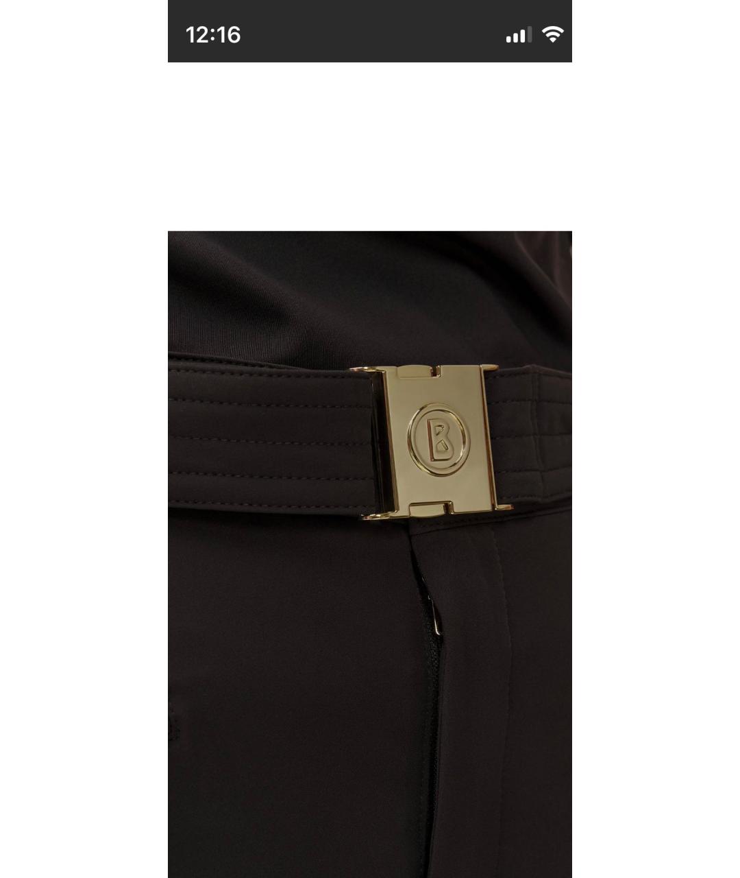 BOGNER Черные полиамидовые спортивные брюки и шорты, фото 4