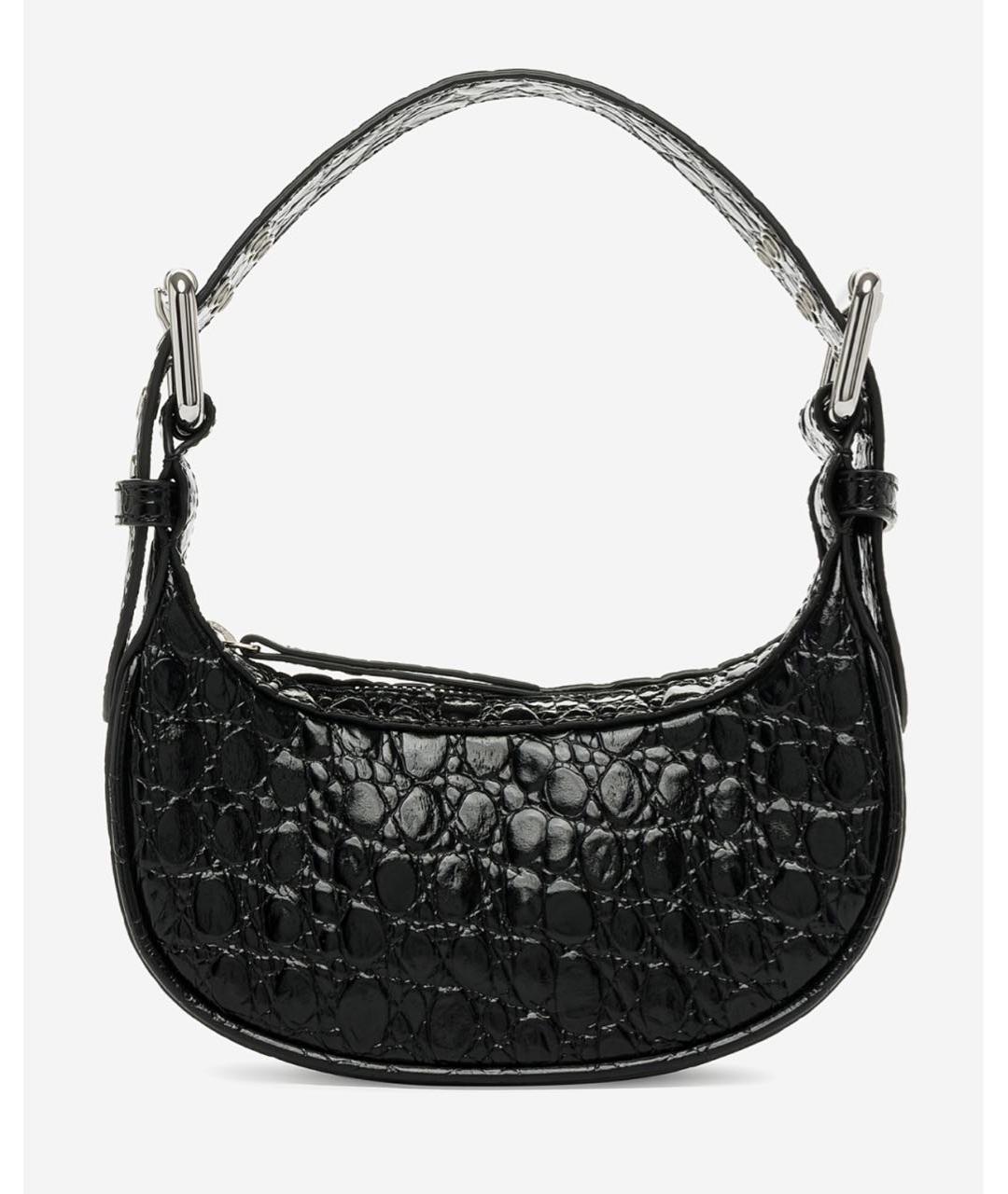 BY FAR Черная кожаная сумка с короткими ручками, фото 2