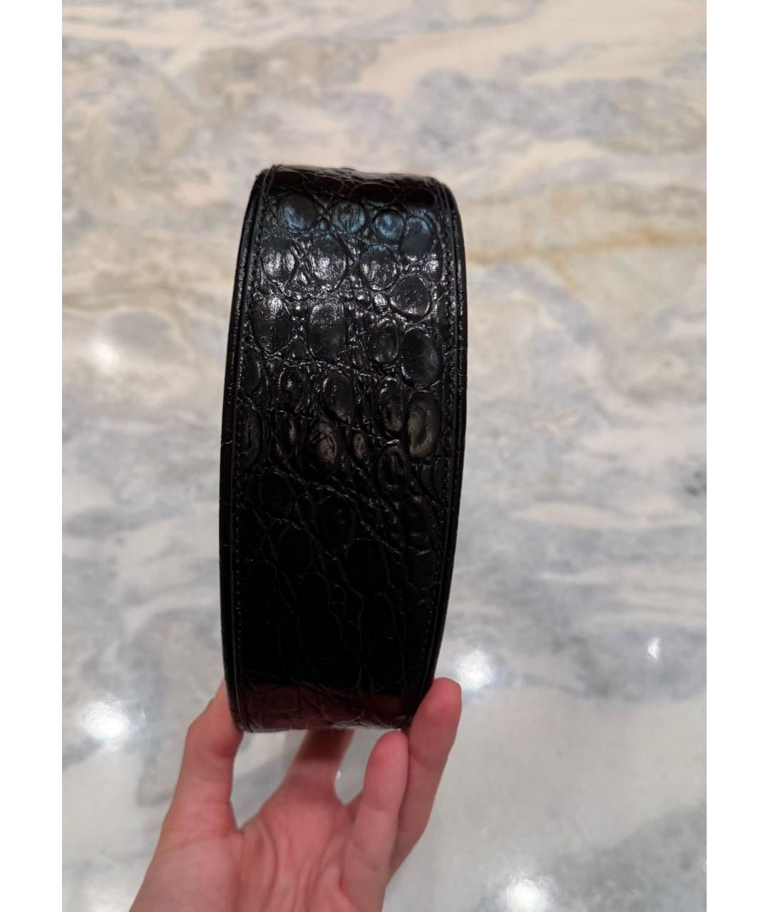 BY FAR Черная кожаная сумка с короткими ручками, фото 5