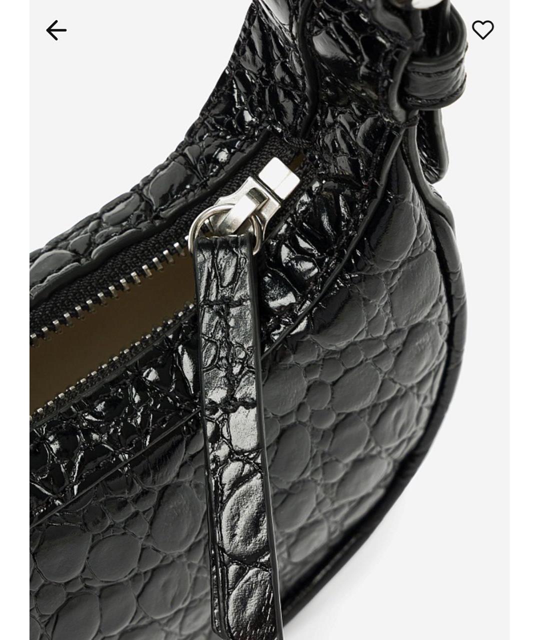 BY FAR Черная кожаная сумка с короткими ручками, фото 3