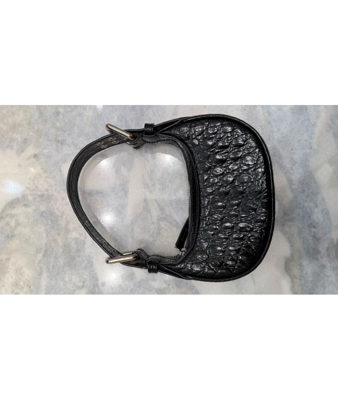 BY FAR Черная кожаная сумка с короткими ручками, фото 6