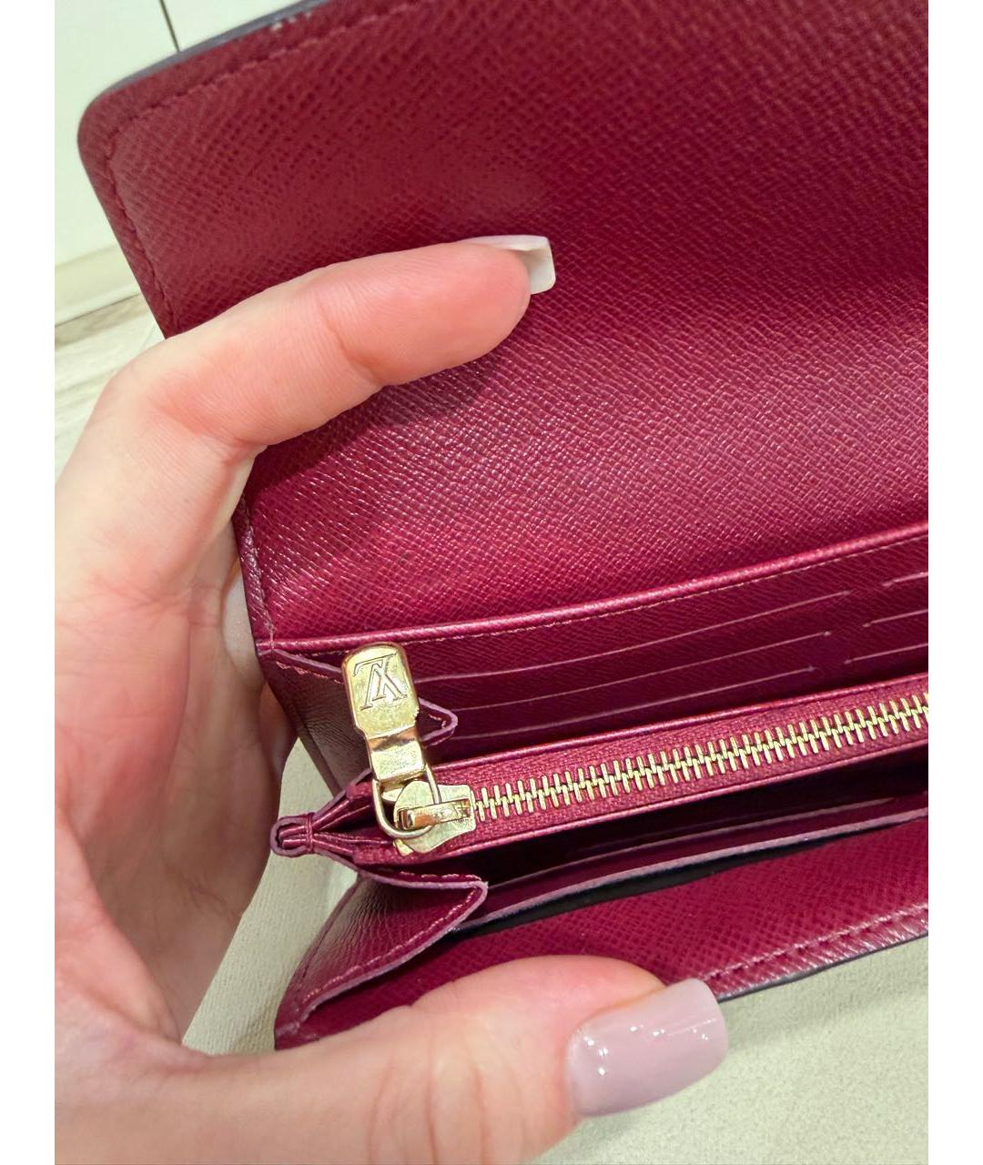 LOUIS VUITTON Коричневый кошелек, фото 5