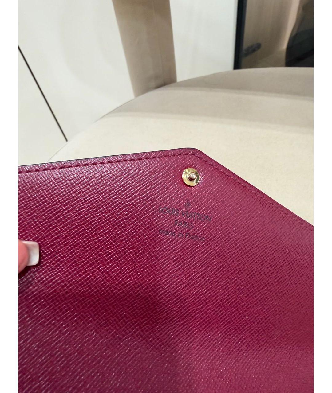 LOUIS VUITTON Коричневый кошелек, фото 4