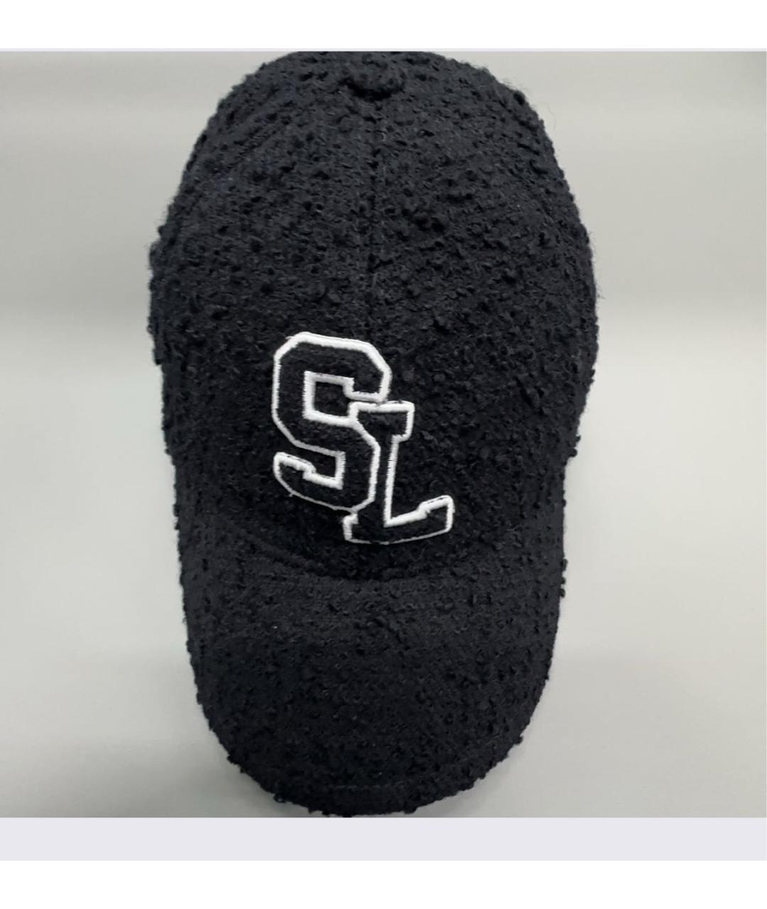 SAINT LAURENT Черная шерстяная кепка, фото 4