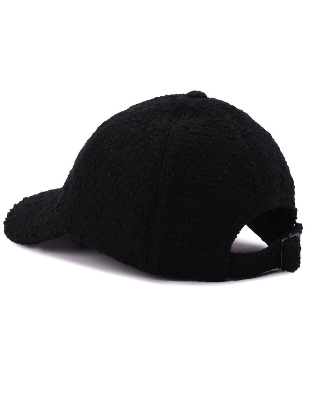 SAINT LAURENT Черная шерстяная кепка, фото 8