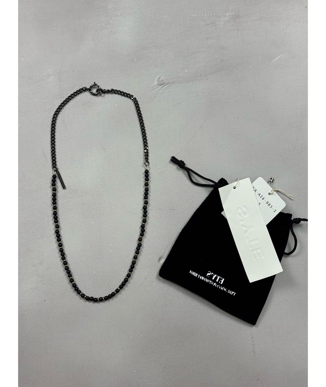 YOHJI YAMAMOTO Черная цепочка/подвеска, фото 3