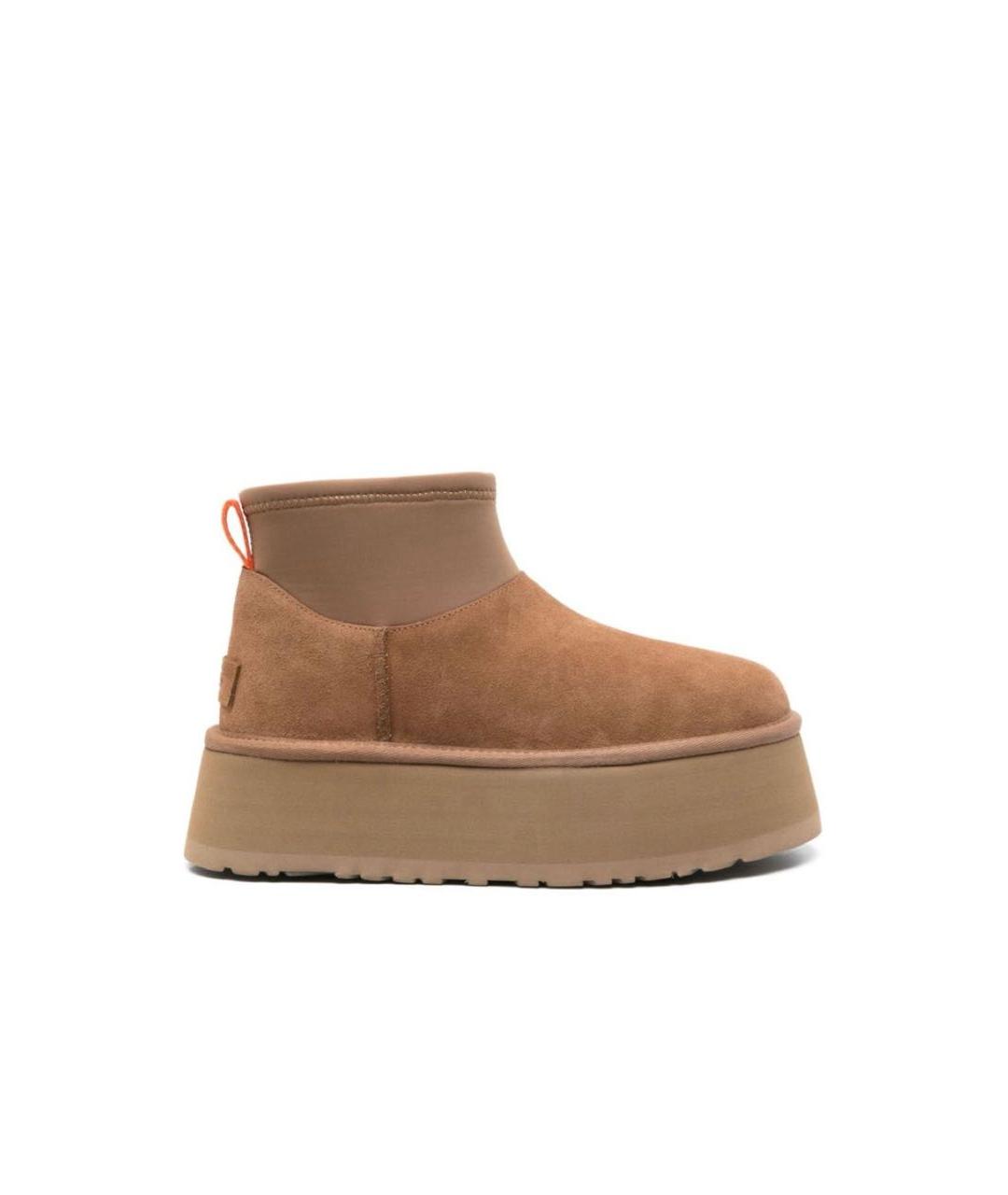 UGG AUSTRALIA Бежевые замшевые ботинки, фото 5