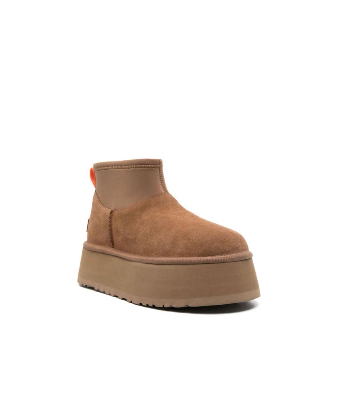 UGG AUSTRALIA Бежевые замшевые ботинки, фото 2
