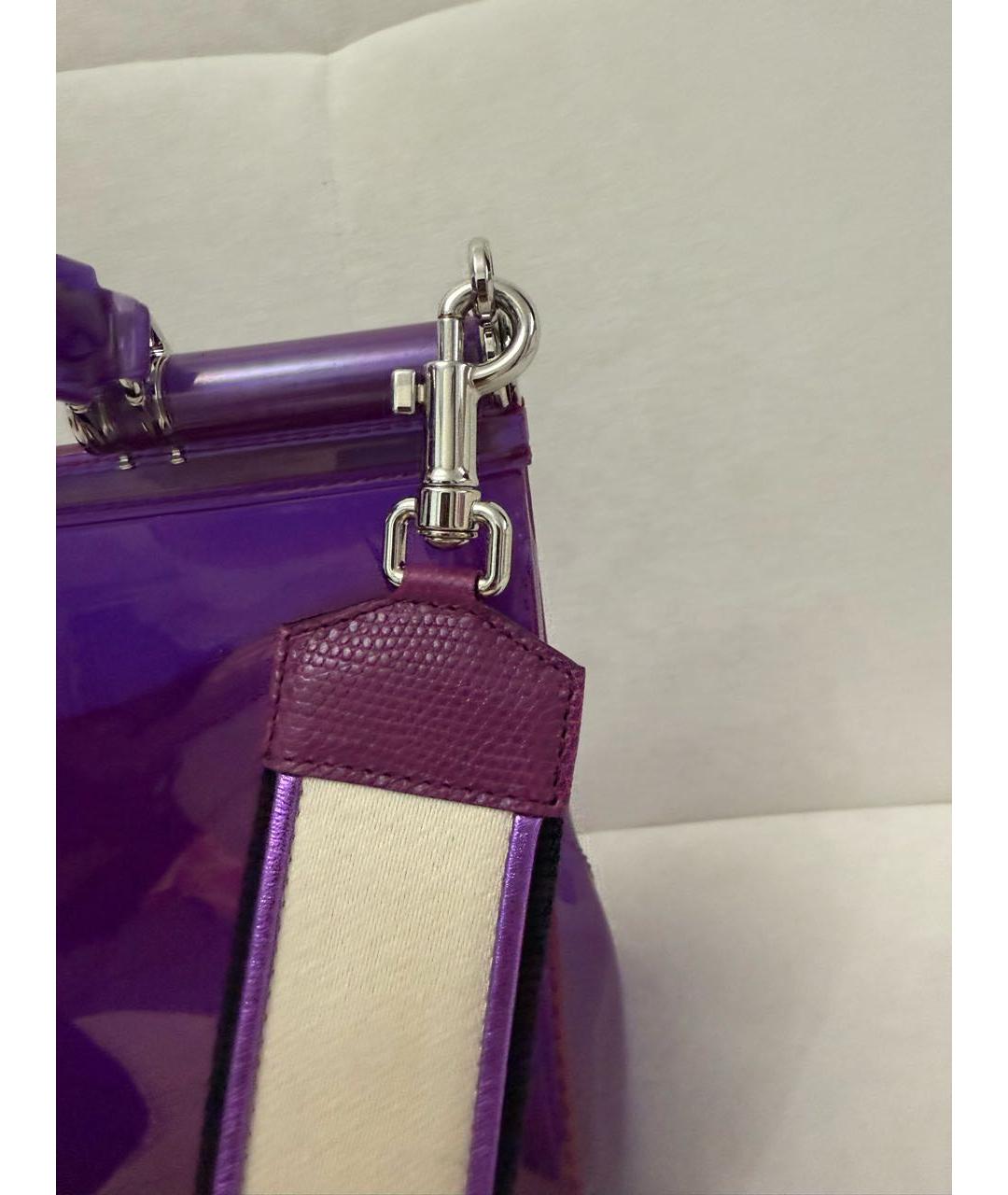 DOLCE&GABBANA Фиолетовая сумка через плечо, фото 5