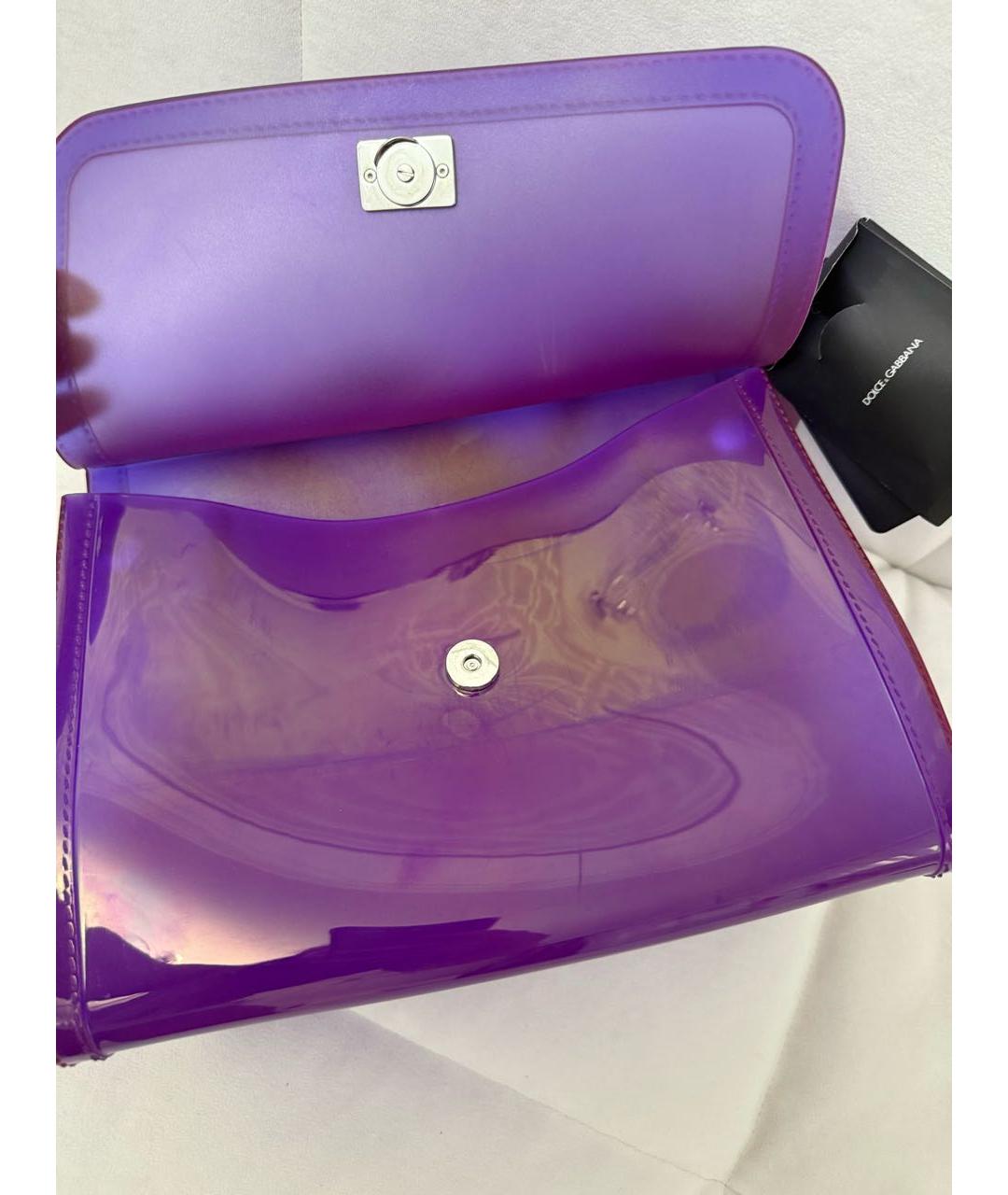 DOLCE&GABBANA Фиолетовая сумка через плечо, фото 7