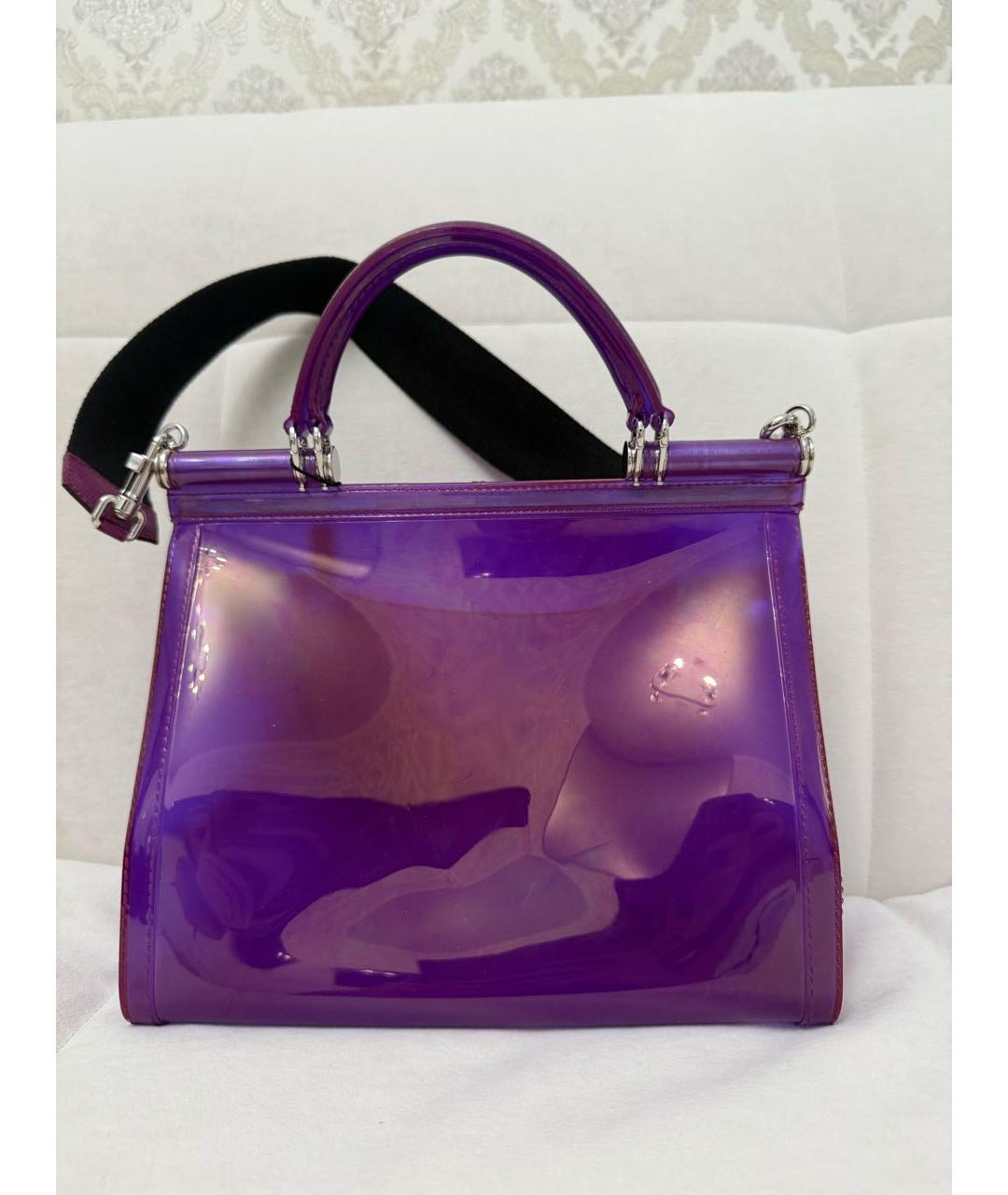DOLCE&GABBANA Фиолетовая сумка через плечо, фото 2