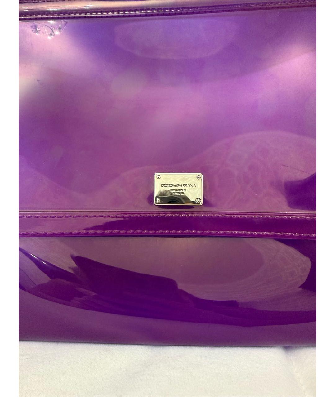 DOLCE&GABBANA Фиолетовая сумка через плечо, фото 3