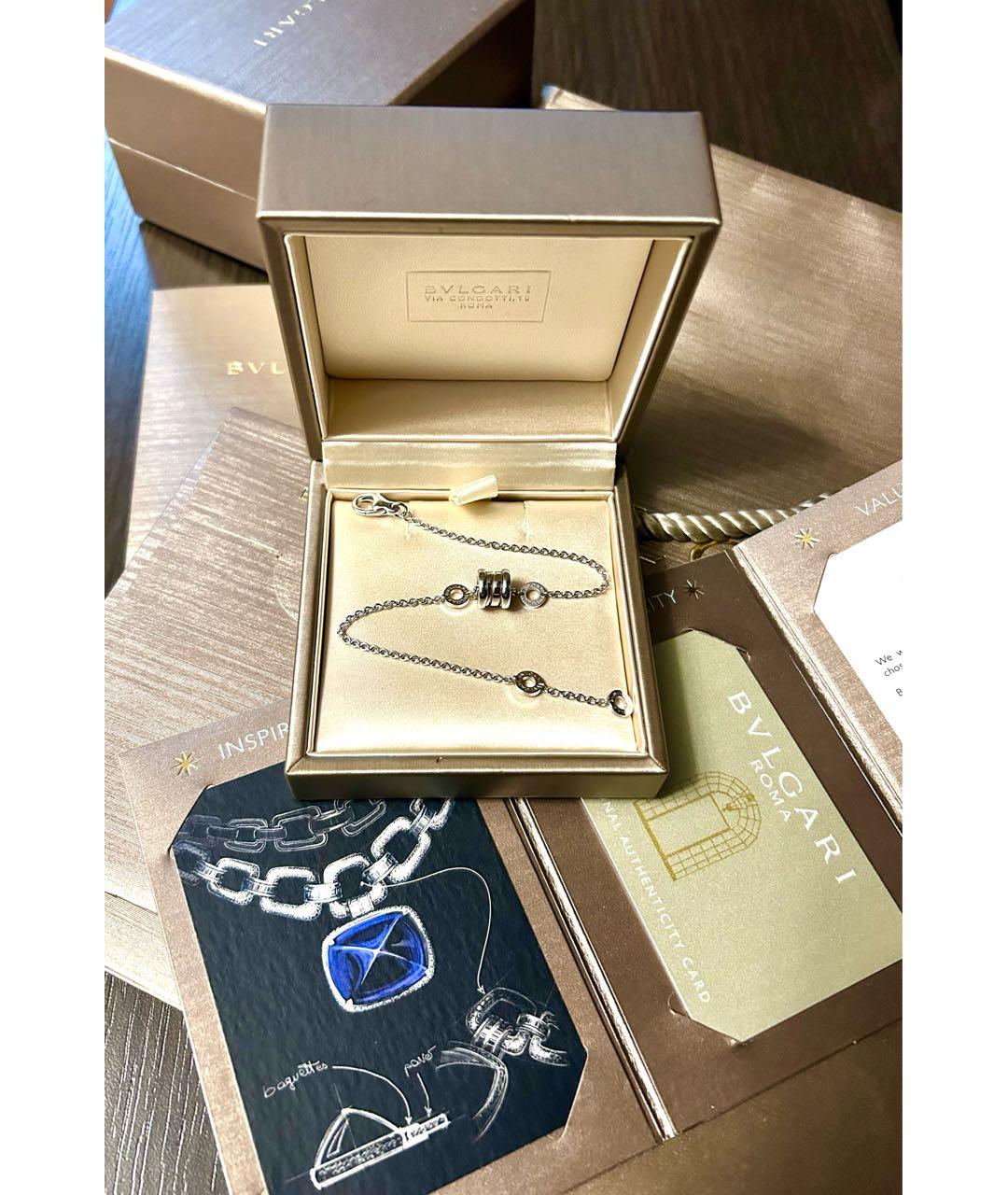 BVLGARI Белый браслет из белого золота, фото 4