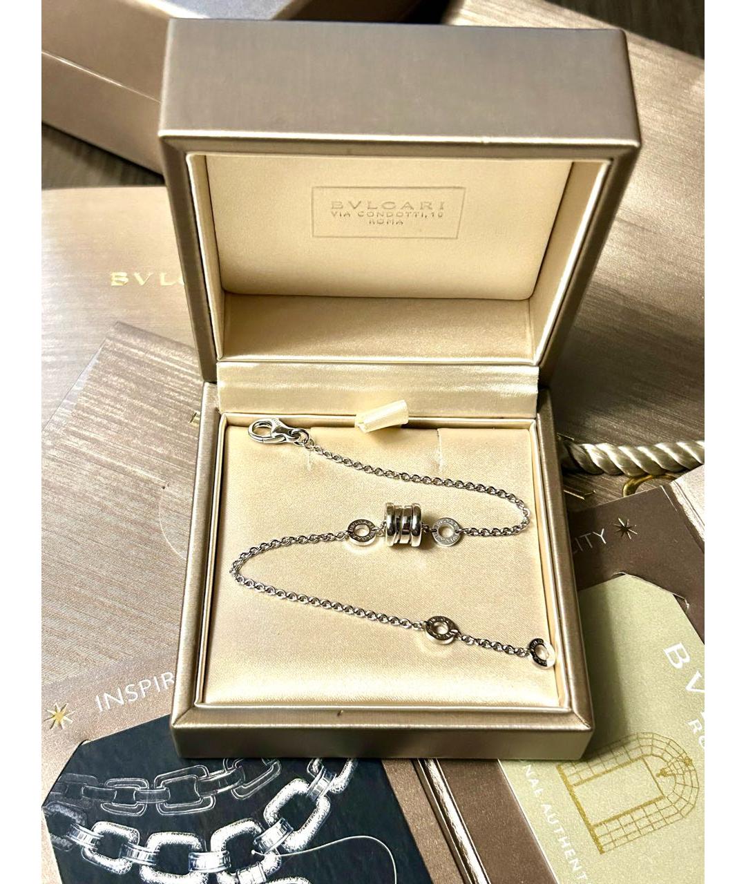 BVLGARI Белый браслет из белого золота, фото 5