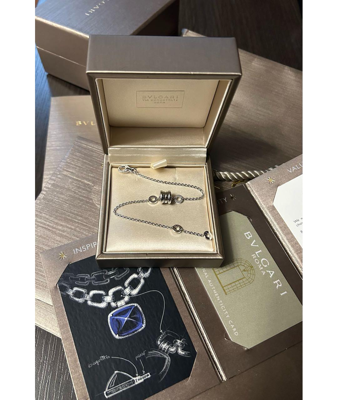 BVLGARI Белый браслет из белого золота, фото 2