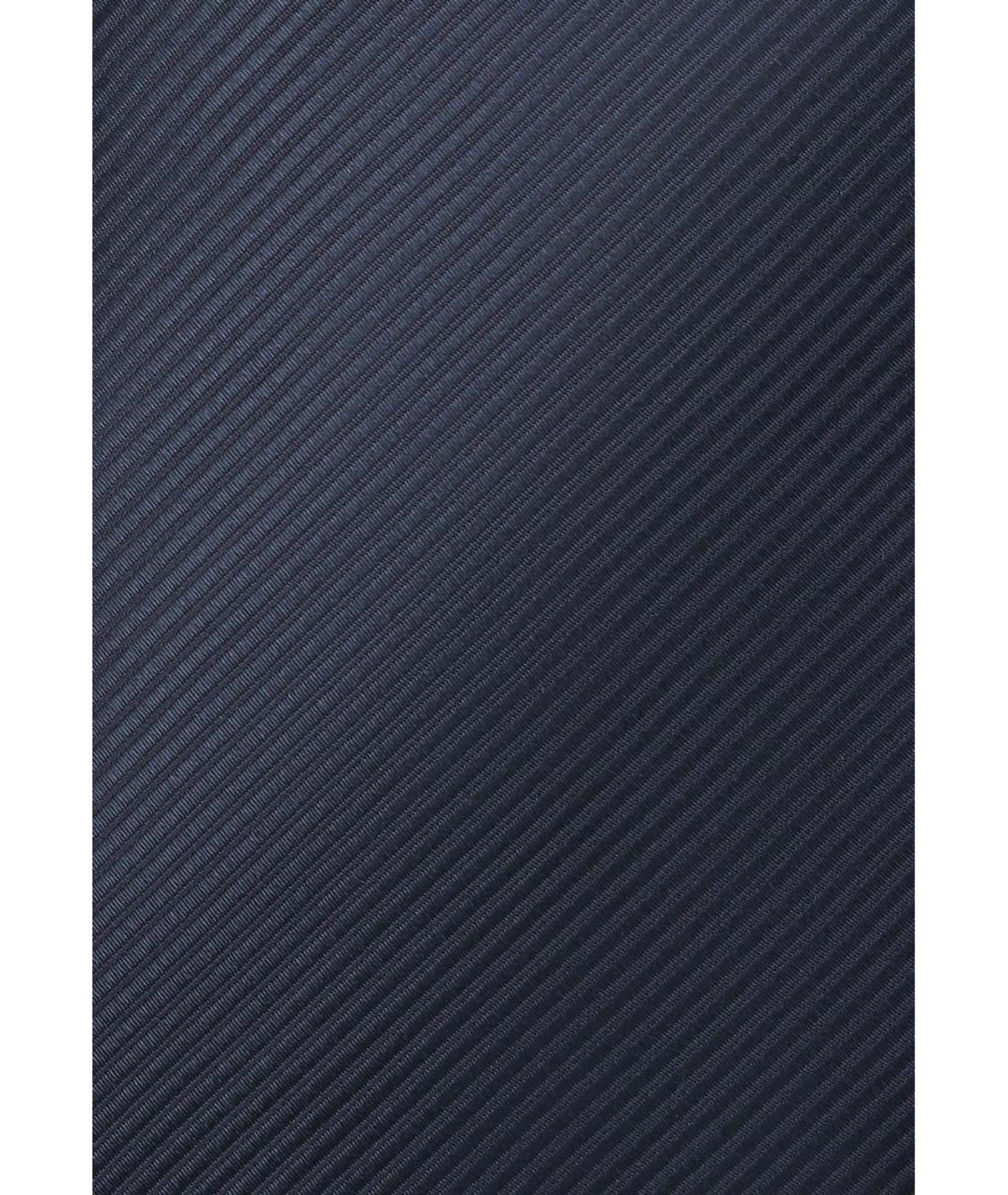 LANVIN Темно-синий шелковый галстук, фото 4