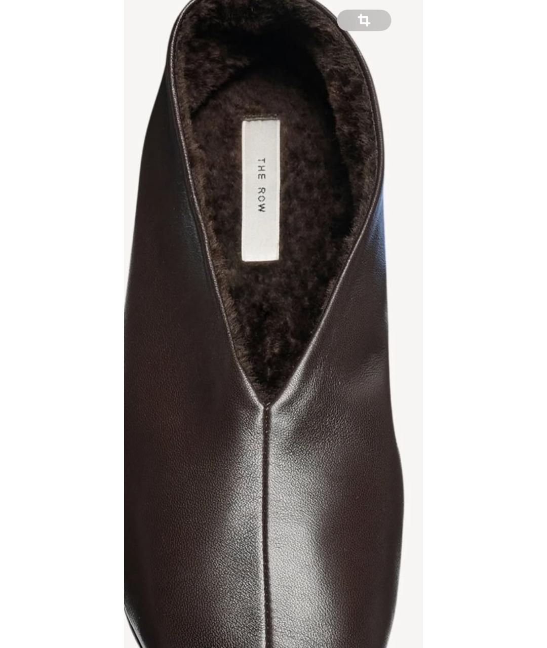 THE ROW Коричневые кожаные балетки, фото 3