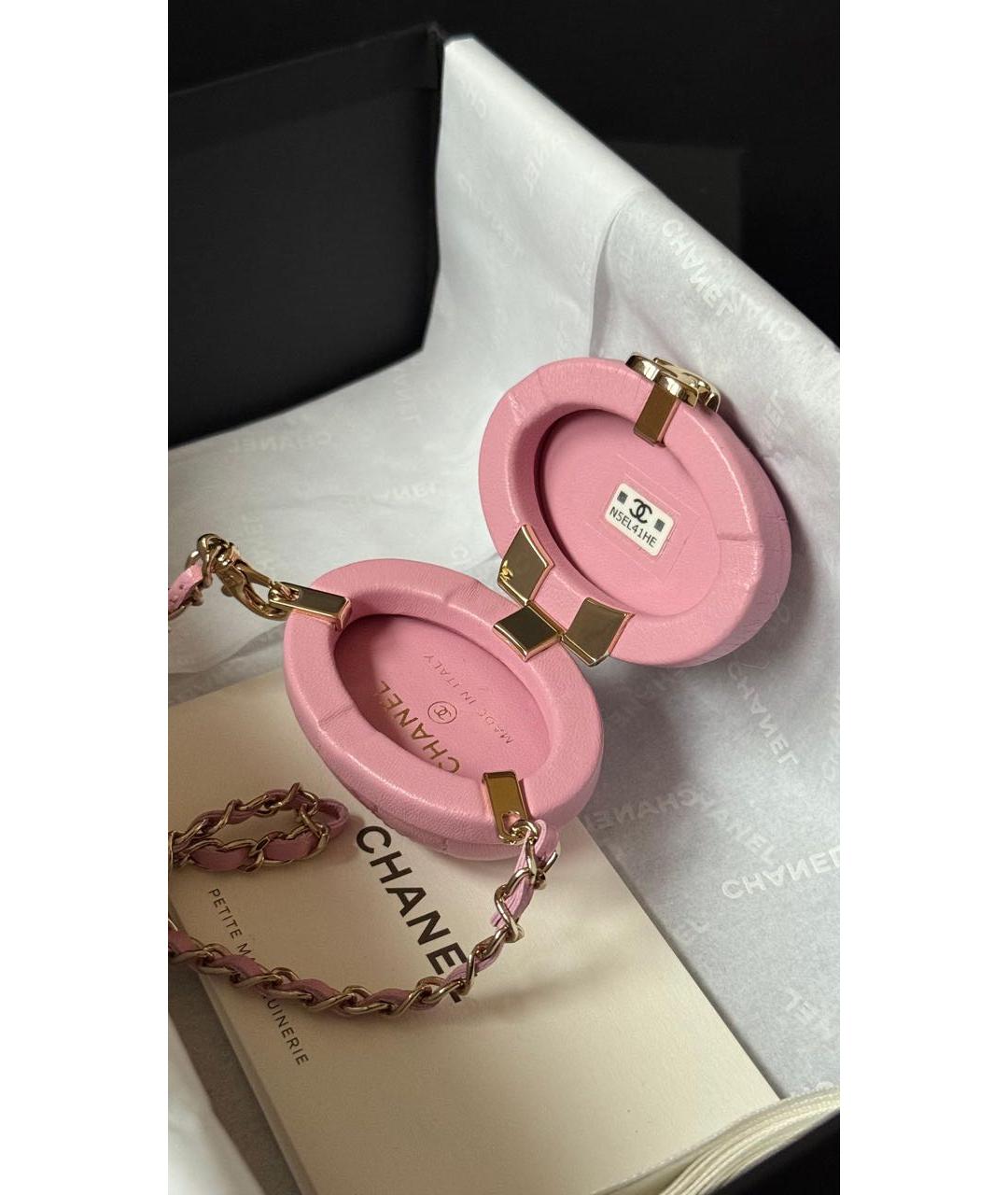 CHANEL Розовый брелок, фото 4