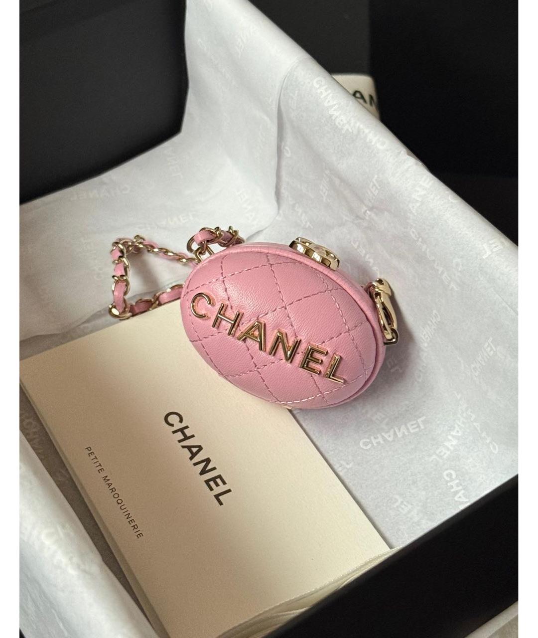 CHANEL Розовый брелок, фото 3