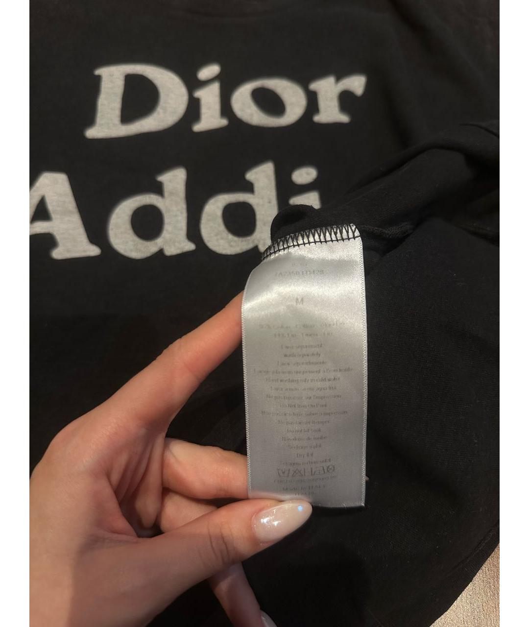 CHRISTIAN DIOR Черная хлопковая футболка, фото 5