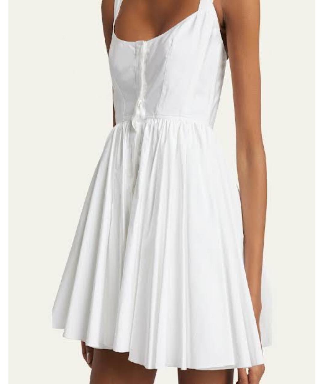 ALAIA Белое хлопковое повседневное платье, фото 5