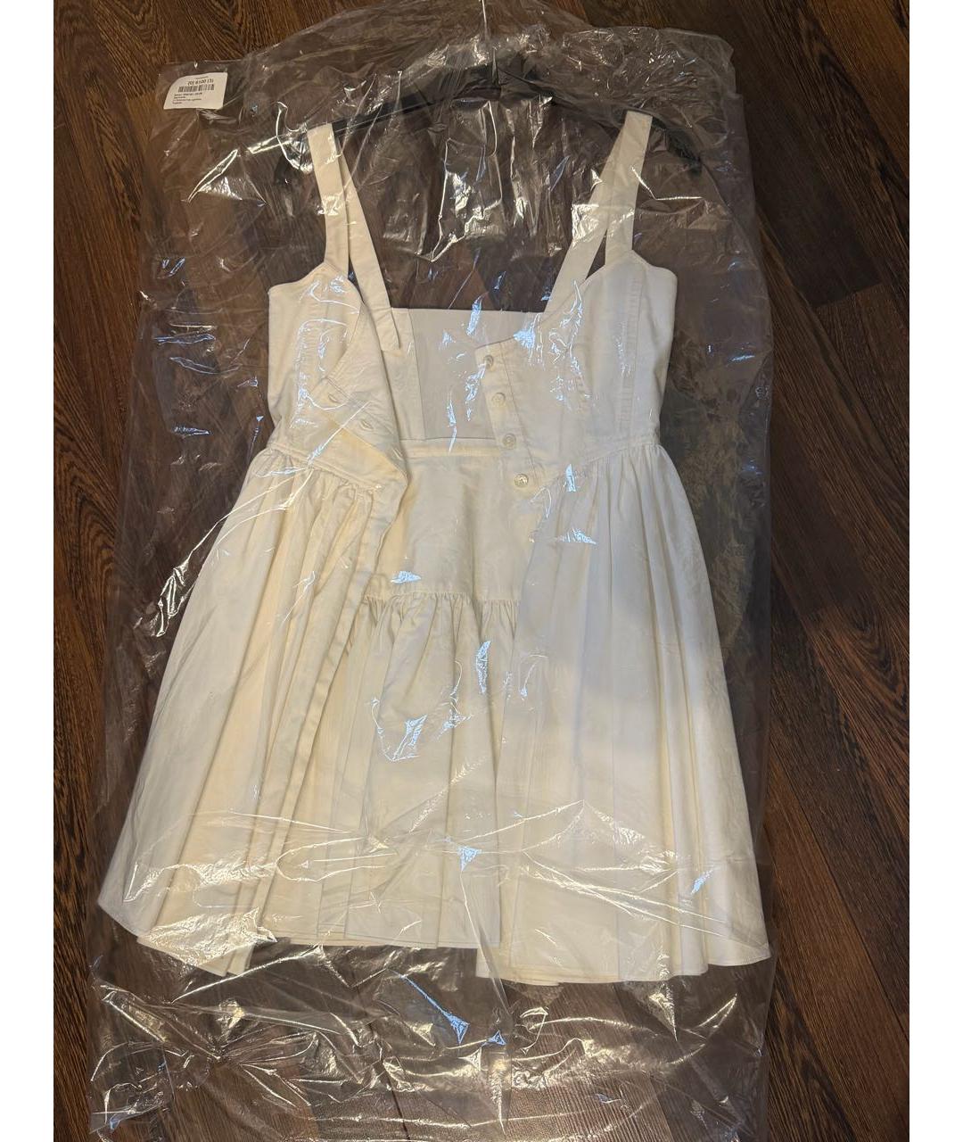 ALAIA Белое хлопковое повседневное платье, фото 2